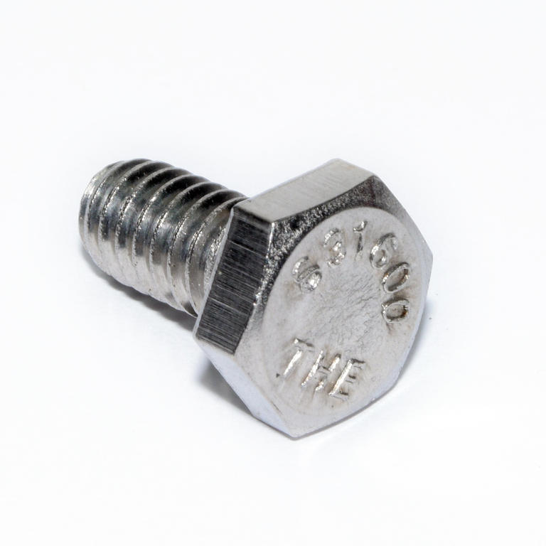 316 SS HEX CAP SCREW 1/4-20X1/2