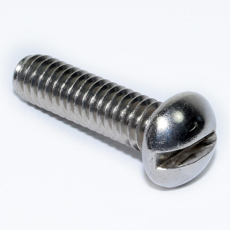 18-8 SS SLOT ROUND MACH SCREW 1/4-20X1-1/2