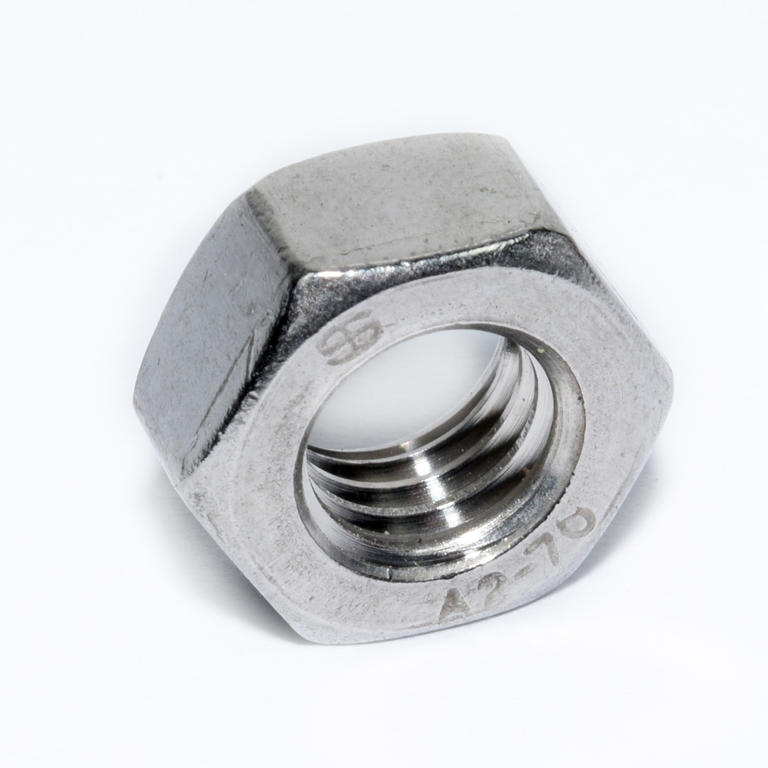 304 SS MET FULL HEX NUT M8X1.25P