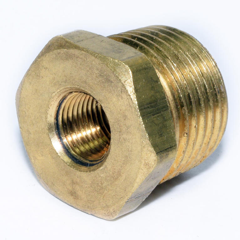 BRASS PIPE BUSHING 1/2MPTX1/8FPT 3220X8X2