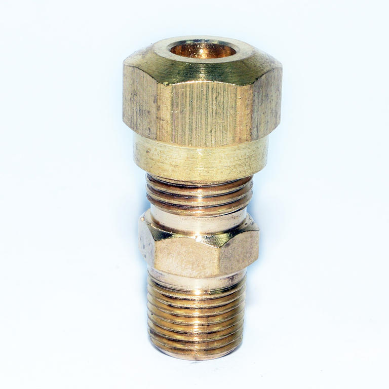BRASS AIR BRAKE MALE CONNECTOR 3/8TUBEX1/4MPT 1468X6