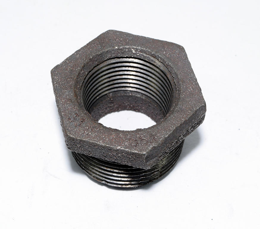 BLACK PIPE FITTING HEX BUSHING 1-1/4X3/4 NPT 150#