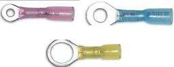 CRIMP SOLDER SHRINK RING TERMINAL #10-12GA 1/4 YELLOW