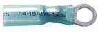 USA MADE SOLDER SHRINK RING TERMINAL 16-14GAX10STUD BLUE