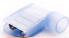 USA MADE 90D FLAG TERM NYLON 45377N #16-14 GA BLUE 1/4TAB