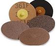 SCREW ON LOCKING DISC "2" 100GRIT ALUMINUM OX MAROON