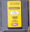 UTILITY KNIFE RAZOR BLADE #92 2 NOTCH TRIANGLESHAPE WITH SAFETY DISPENSER FOR #92 STDBOX CUTTER(SOLD BY PKG)