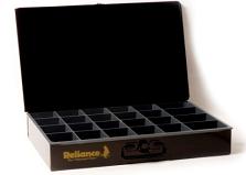 24 HOLE TRAY 18X12X3 BLACK