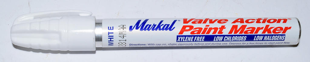 YELLOW PAINT PEN MARKER 1/8 VAVLE ACTION MARKAL