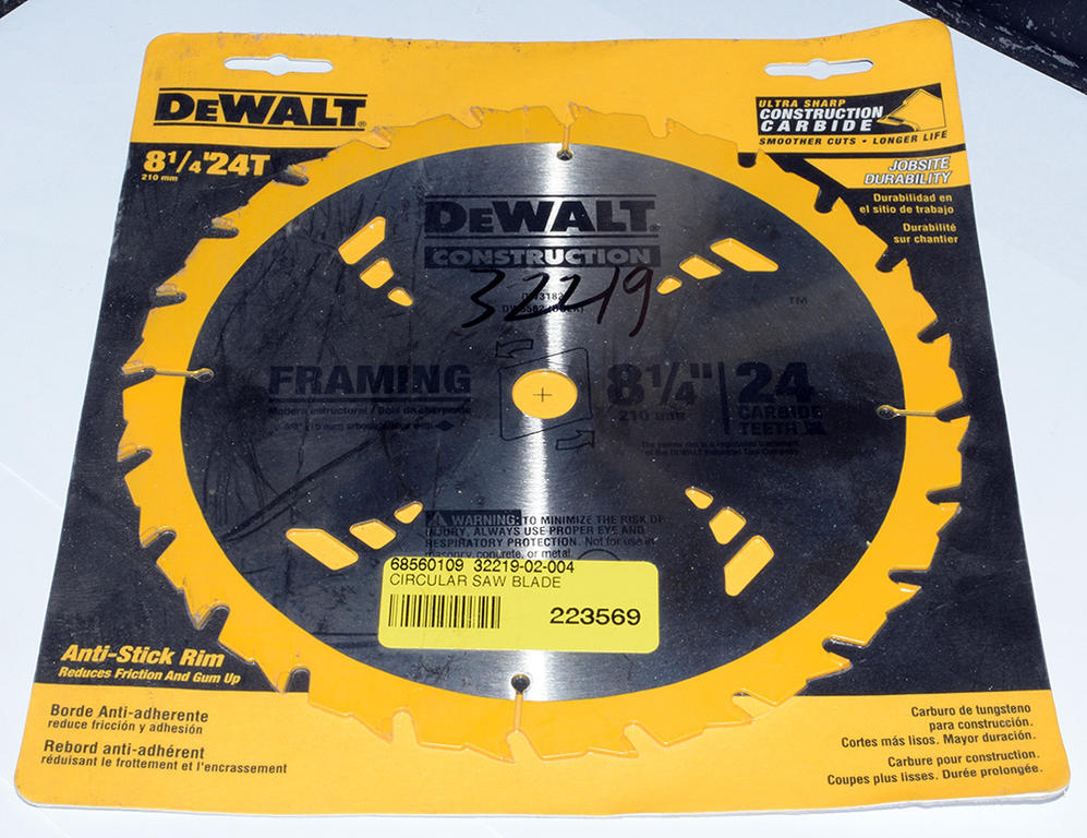 CIRCULAR SAW BLADE TUNGSTEN CARBIDE COMBO 8-1/4" X 24T
