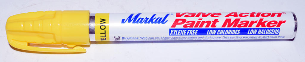 PAINT MARKER YELLOW VALVE ACTION