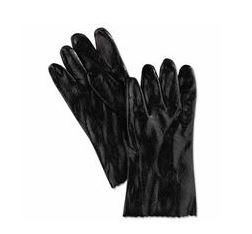 GLOVE PVC DIPPED W/12 GAUNTLET SINGLE DIPPED CHEM RESISTANT ROUGH FINISH