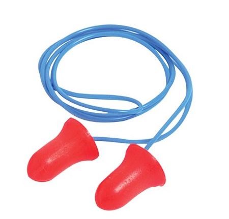 TAPER FIT FOAM EAR PLUGS WITH CORD 2PLUS