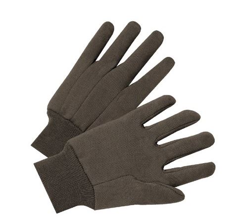 GLOVE JERSEY BROWN