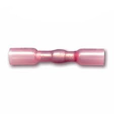 CRIMP SOLDER SHRINK BUTT CONNECTOR #22-18 GA RED