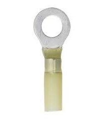 CRIMP/HT SHRINK RING TERMINAL #12-10 GAX1/4 STUD YE